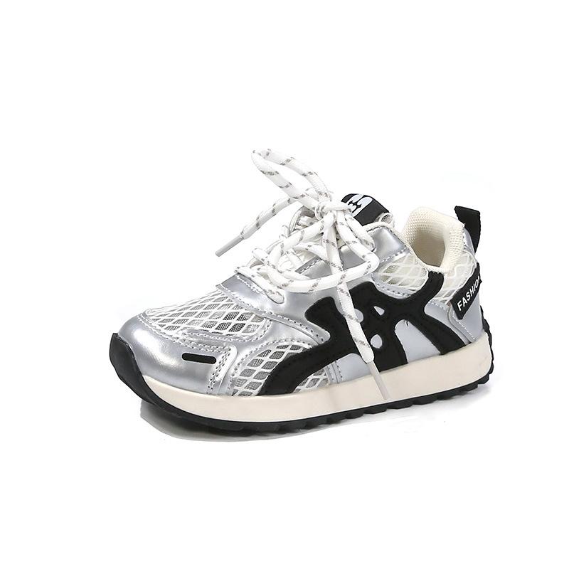 Popular single net breathable sports shoes 2025 summer new fashion versatile boys baby casual shoes girls single shoes