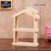 1/12 Dollhouse Simulation Double Layer Bookshelf Display Rack Model Doll Home Study Furniture Decor Toy Dolls House Accessories