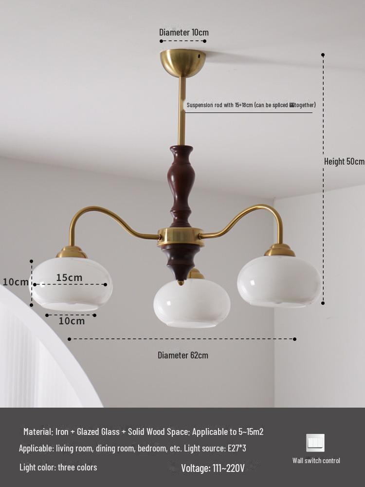 

Винтажная французская люстра Wabi-Sabi Persimmon No light source