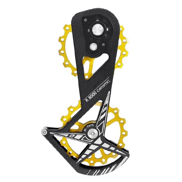 Low Frictions 16T Bike Rear Derailleur Pulley Systems, Aluminum with Ceramic Bearing for R8000 R8800 5800 Climbing Ease
