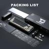YUNZII AL71 Gaming Full Aluminum Mechanical NKRO Wireless RGB for Technical Standards Compliance Certified Crystal White 68% Keyboard, CNC, Hot-Swap,