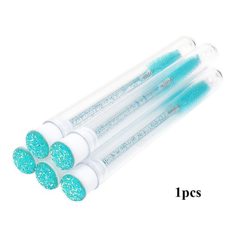 3pcs Eyelash Eyebrow Brush Mascara Wands Diamond Tube Crystal Handle Lash Applicator+