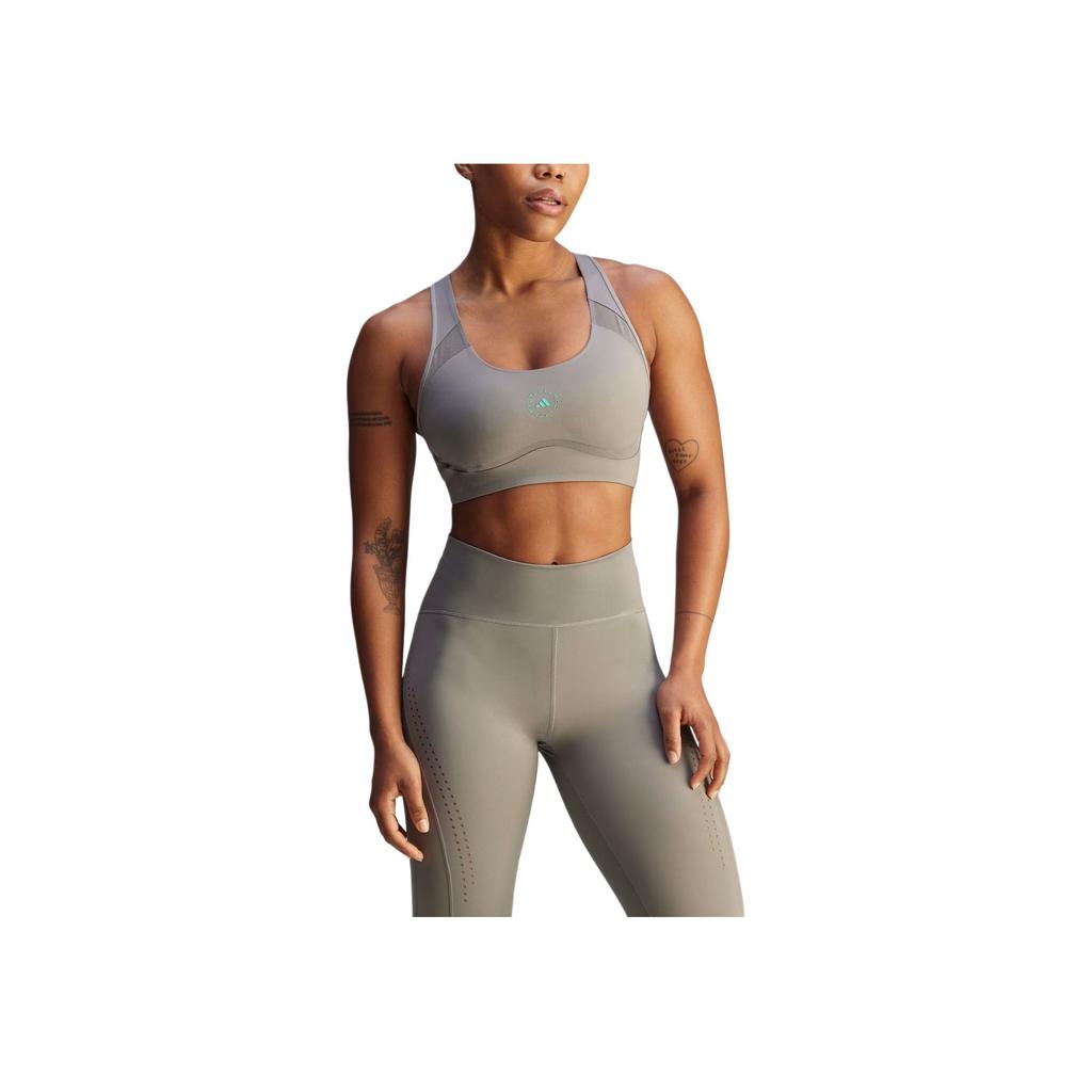 Adidas Solid Color Letter Logo Bra Women underwear Gray JJ0117