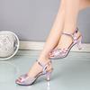Summer Footwear High-heeled Sandals Female Stiletto Fishmouth Comfortable High Heels.