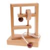 Wooden Rope and Ring Puzzle String Solution Central Brain Teaser For Kids Adults Problem Solving Educational Toys Fun Challenge