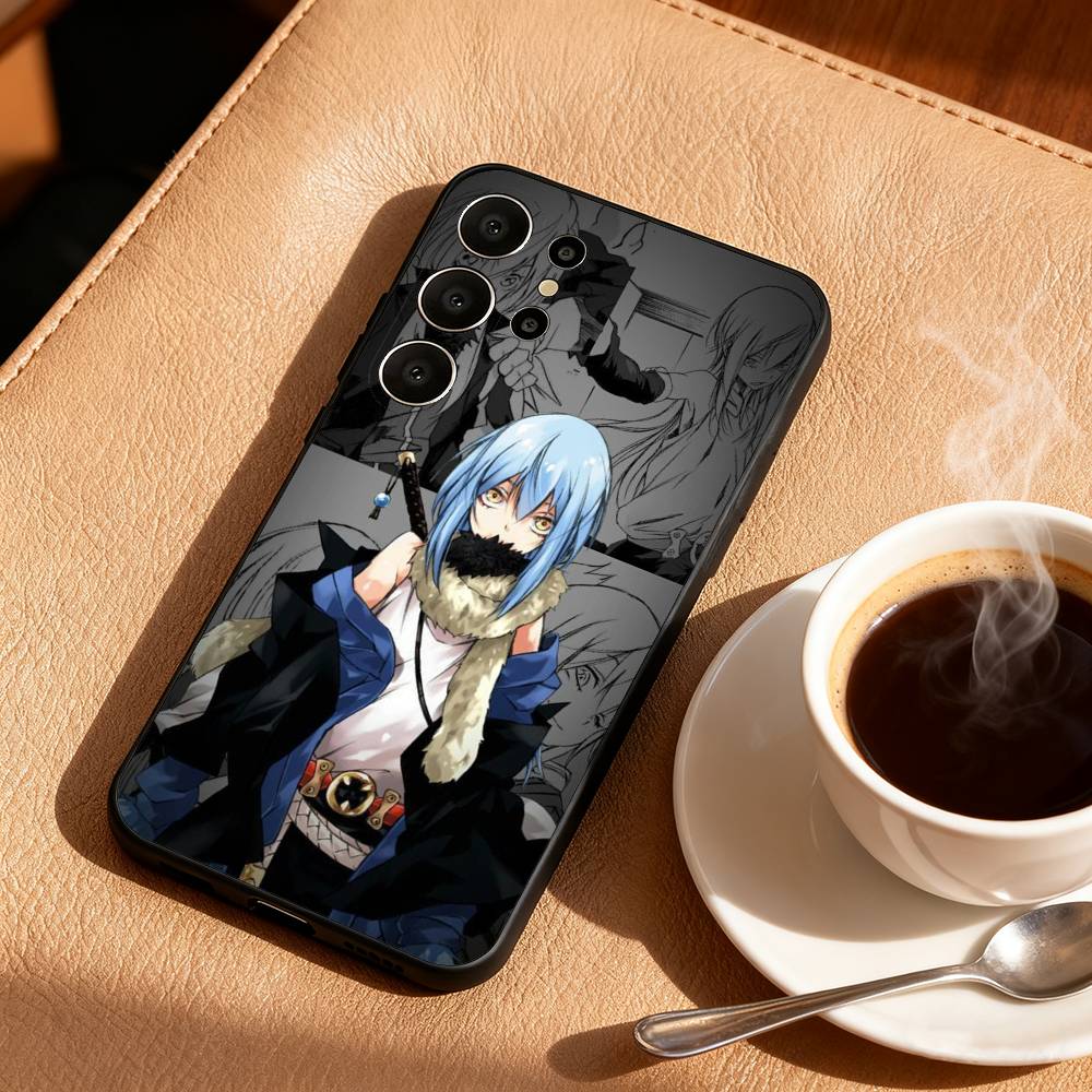 Rimuru Tempest T-Tensei Phone Case For Samsung S26,S25,24,23,22,30,21,10,9,Ultra,Plus,Lite,Black Soft Case