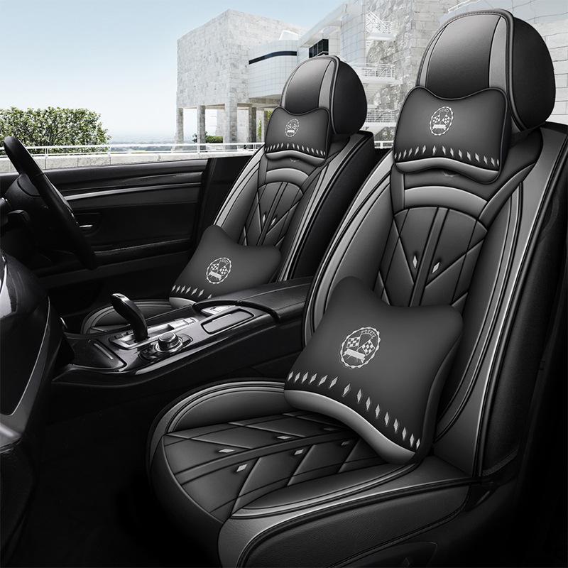 Universeller Leder-Autositzbezug für Great Wall & Haval Modelle: Cannon, H6, Big Dog, M6, First Love, F7 - Voller Kissenbezug