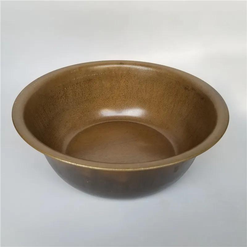 Pure Copper Handmade Thickened Brass Basin Old Copper Basin Carbon Furnace Wash Basin Chinese Wedding Washbasin Carbon Brazier