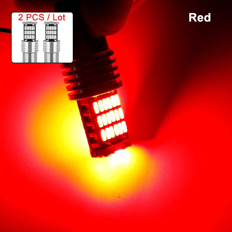 2 PCS P21/5W 1156 BA15S 1157 BAY15D 1157 LED Bulb Canbus 12V 4014 SMD 7000K White Car Tail Reverse Stop Brake Turn Signal Lights