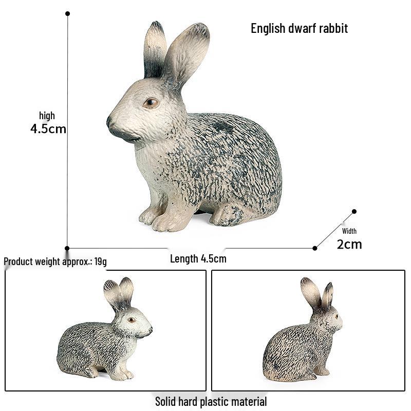 Wild Safari Animal Figurines: Giraffe, Elephant, Rhinoceros, Brown Bear, Tiger, Lion, Leopard, Hippopotamus - Solid Cognitive Toys