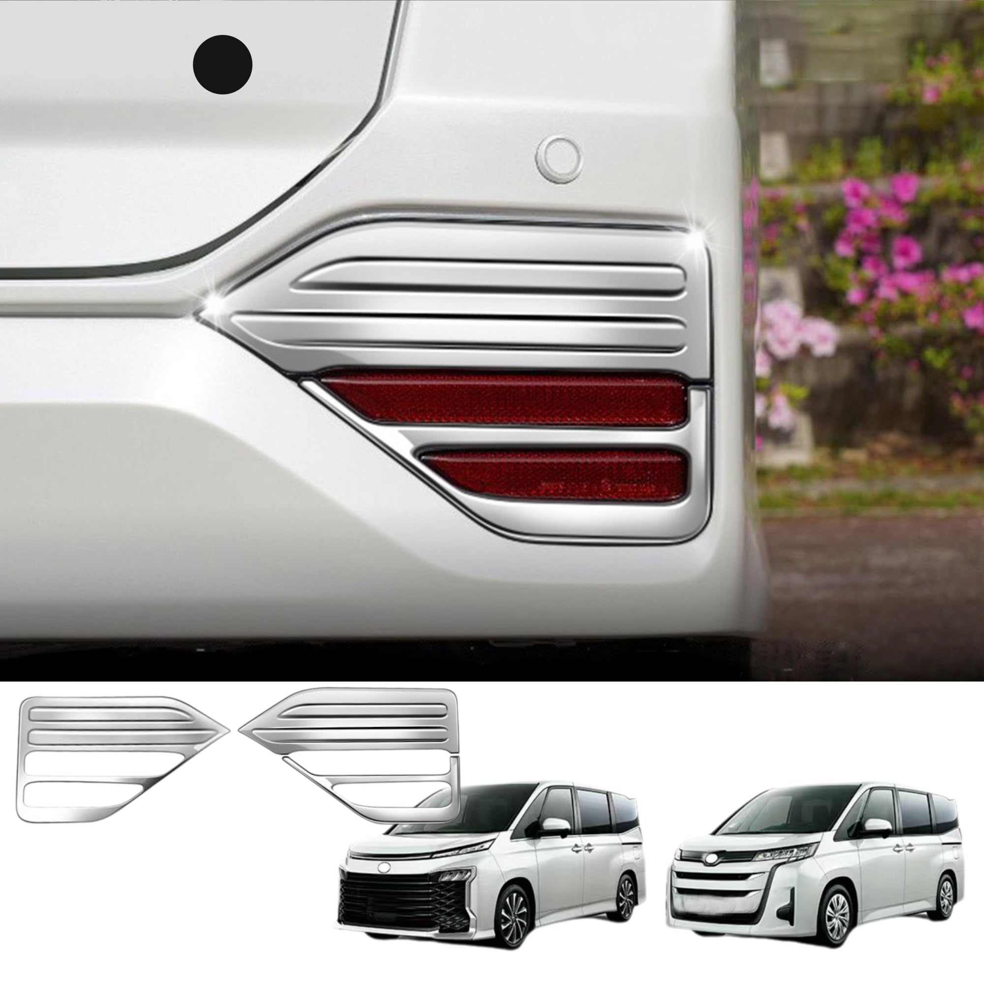 

Совместимо с новым Voxy 90 90-й серии Аксессуары для внутренней панели Наружные детали Накладка Молдинг Крышка Рамка Зеркальная полировка Задний противотуманный фонарь Противотуманная фара