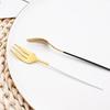 1PCS Stainless Steel Cutlery Rainbow Cake Fruit Fork Dinner Salad Fork Tableware Dessert Fork For Hotel Party Kitchen Tool