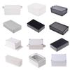White Black Connector Plastic Electronic Project Box Electrical Supplies 9 Sizes To Choose DIY Enclosure Instrument Case