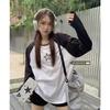 Casual Star Embroidered T Shirt For Women With Rayon Polyester Blend Spring