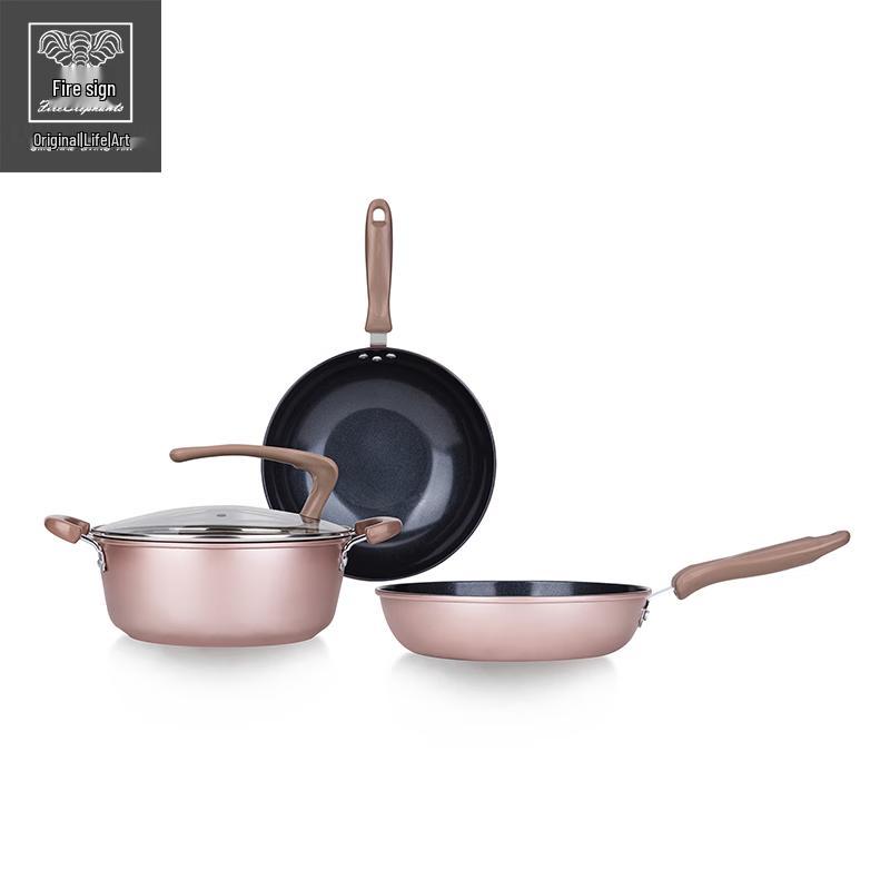 Nordic Gold 3-Piece Cookware Set