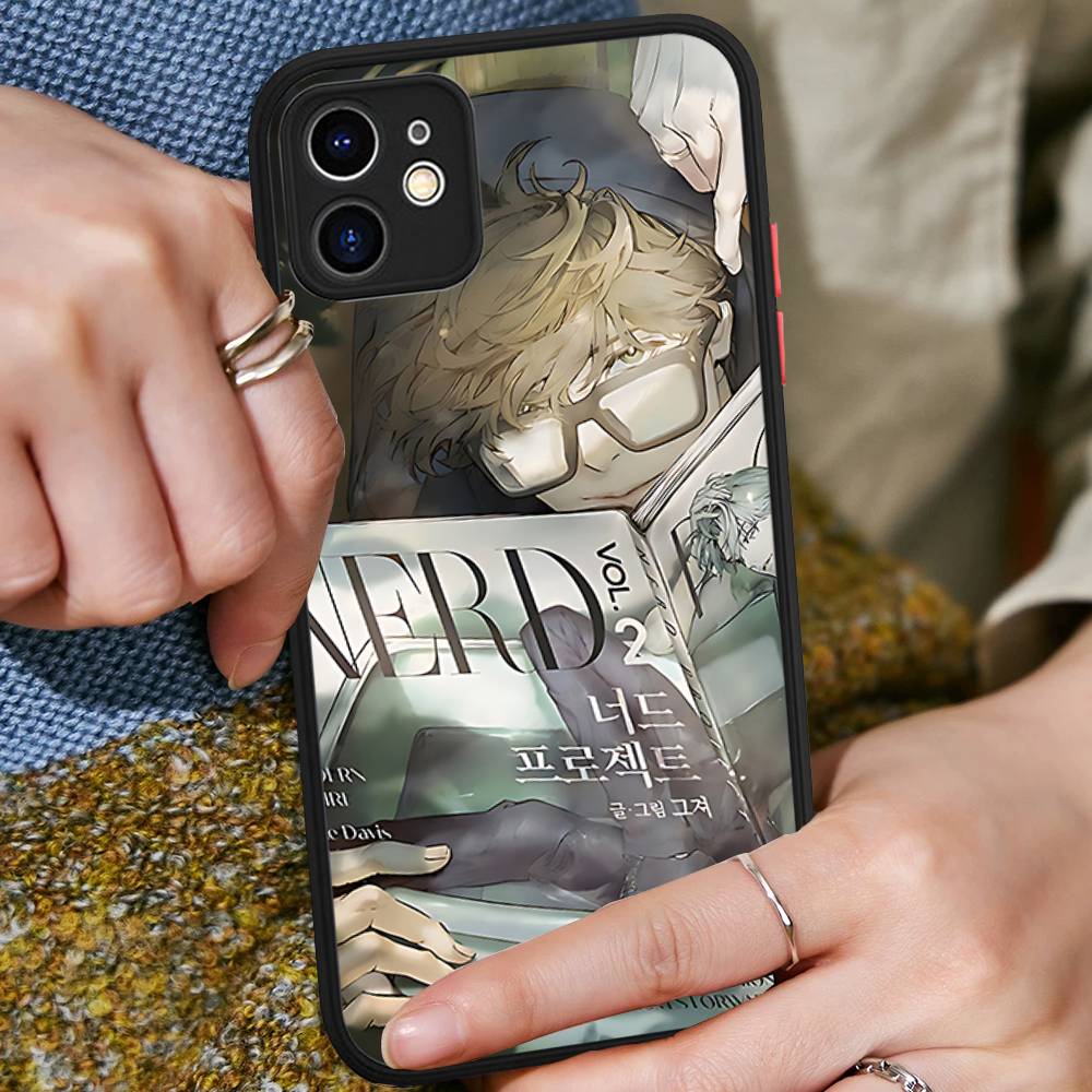 Nerd Project bl Anime For iPhone 11 12 13 14 15 16 Pro Max Plus Matte Translucent Phone Cover