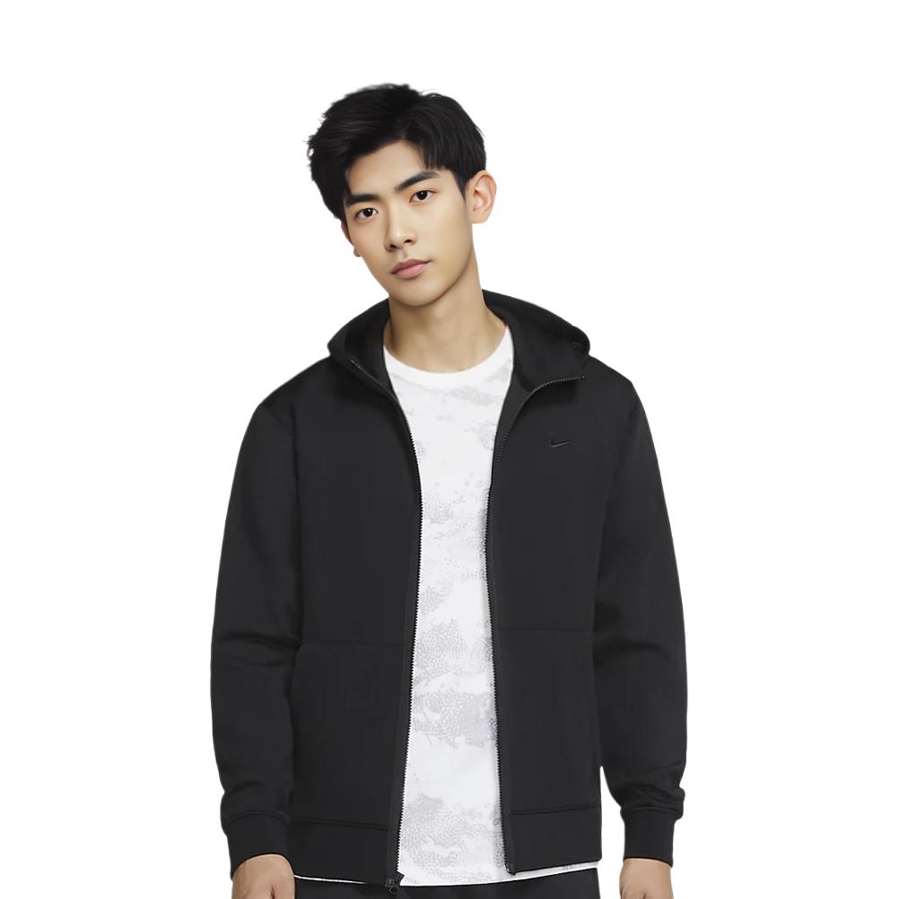 Nike Sweatshirts Men's Black Hooded Moderate Cardigan CK6549-010