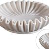 Fluted Ruffled Decorative Bowl for Living Room Coffee Table Bookshelf Console Table Styling Home Decor, Elegant Accent Piece