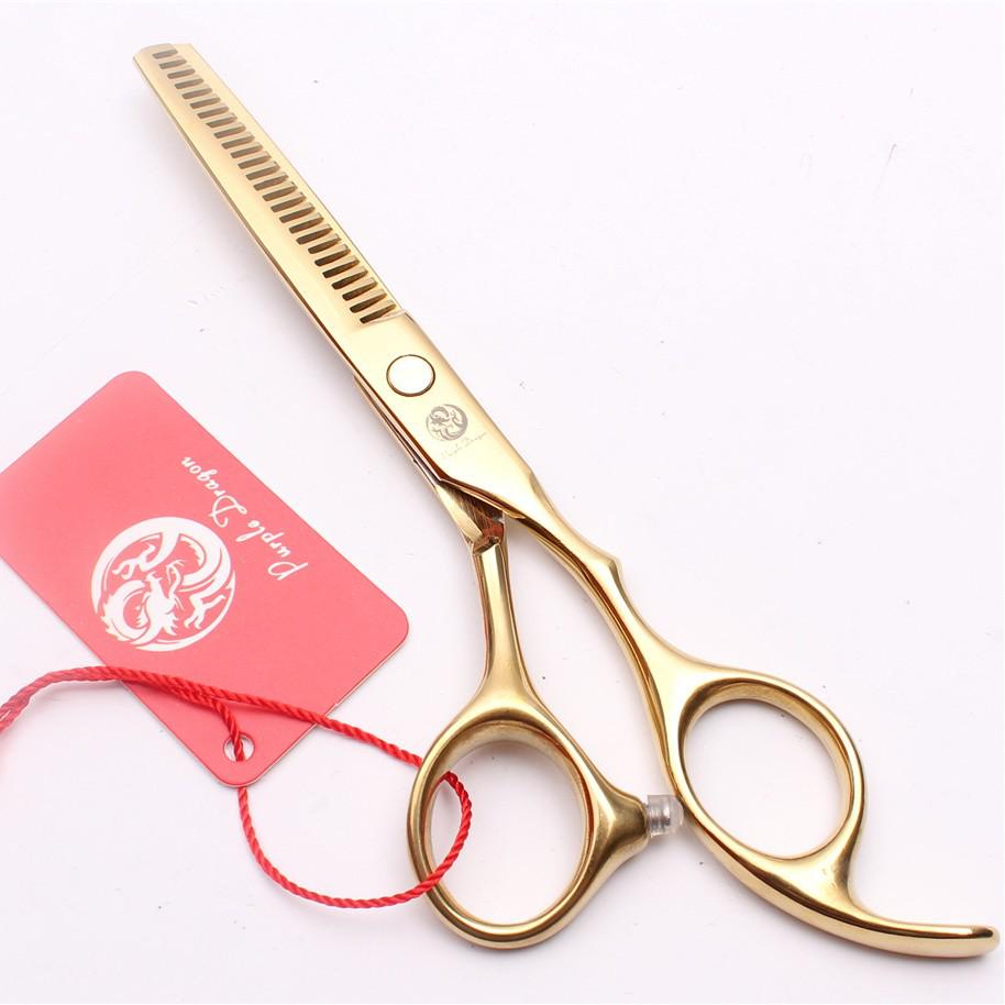 Lila Drache 5,5-6,0 Zoll Goldene Friseurscheren: Gerade Scheren, Ausdünnscheren und Pony-Scheren.