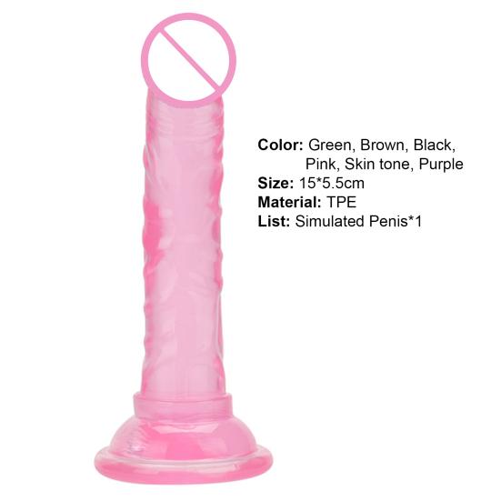 Dildo Anal Masturbator Realistic Lightweight Sturdy Suction Cup Penis Thrusting Pleasure Wand for Women Gay