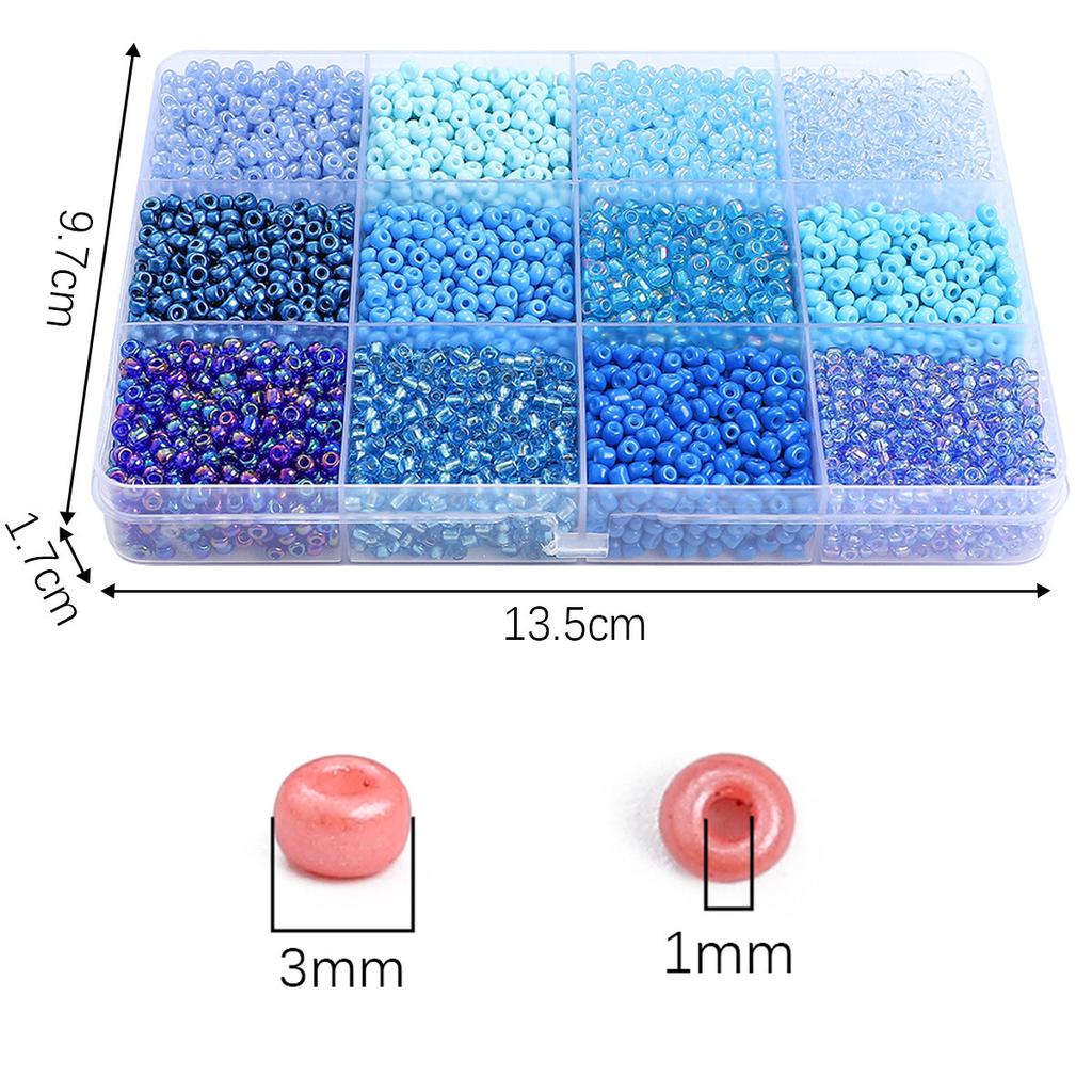 12 Grid Rice Bead Set Box String Beads Loose Bead Necklace Bracelet Handmade Diy Jewelry Accessories