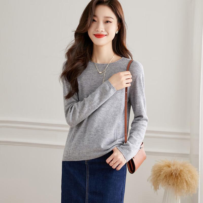 SRCER 100% Merino Wool Round Neck Sweater