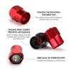 4Pcs Car Wheel Tire Valve Caps Rim Stem Dust-proof Covers For Alfa Romeo 159 Giulietta Giulia 147 Mito 156 159 166 GT Stelvio mgh523