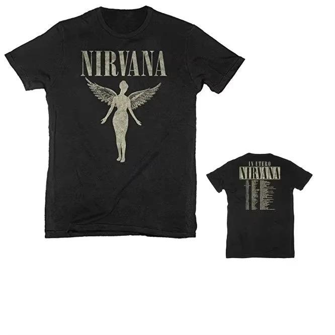 

Летняя мода 2026 Модная футболка Nirvana in Utero Альбом Мужская футболка Лицензированная Высококачественная Роскошь Подходит как для мужчин, так и для женщин Топ Y2k 4XL