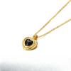 Black Agate Love Necklace Heart Shaped Collar Chain Sweet Feeling Neckchain Gifts To Girlfriend