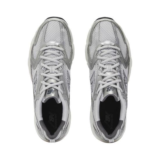 New Balance 530 Grigio Materia Argento Metallizzato Sneakers Unisex MR530LG