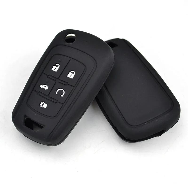 For Chevrolet Cruze Camaro Equinox Impala Malibu Sonic Holder Protector 5 Button Car Key Case