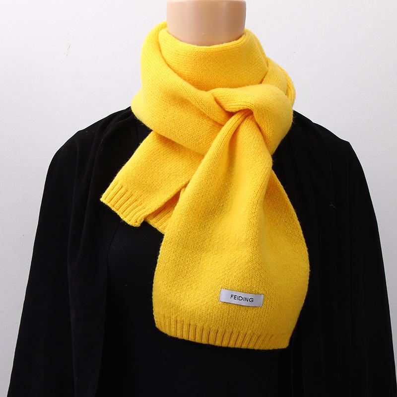 Damen 2025 Koreanischer Stil Gestrickter Winterschal - Unifarben, Warm, Vielseitig, Unisex Halswärmer