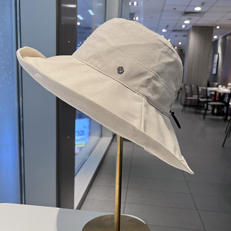 Women's Sun Hat Oversized Wide Brim Bucket Hat Travel Hiking Beach Hat Summer Face Cover Sun Protection Foldable Hat