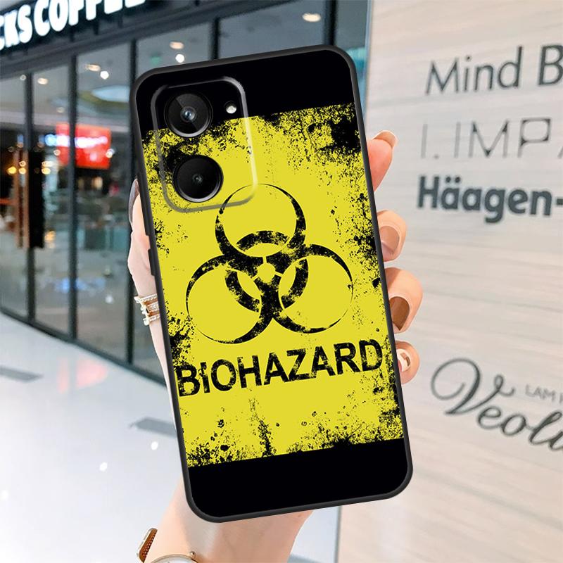 Biohazard Symbol Logo Case For Realme 15 Pro 12 11 13 14 Pro Plus GT6 GT7 C55 C51 C53 C25 C63 C61 C65 C67 C71 C75