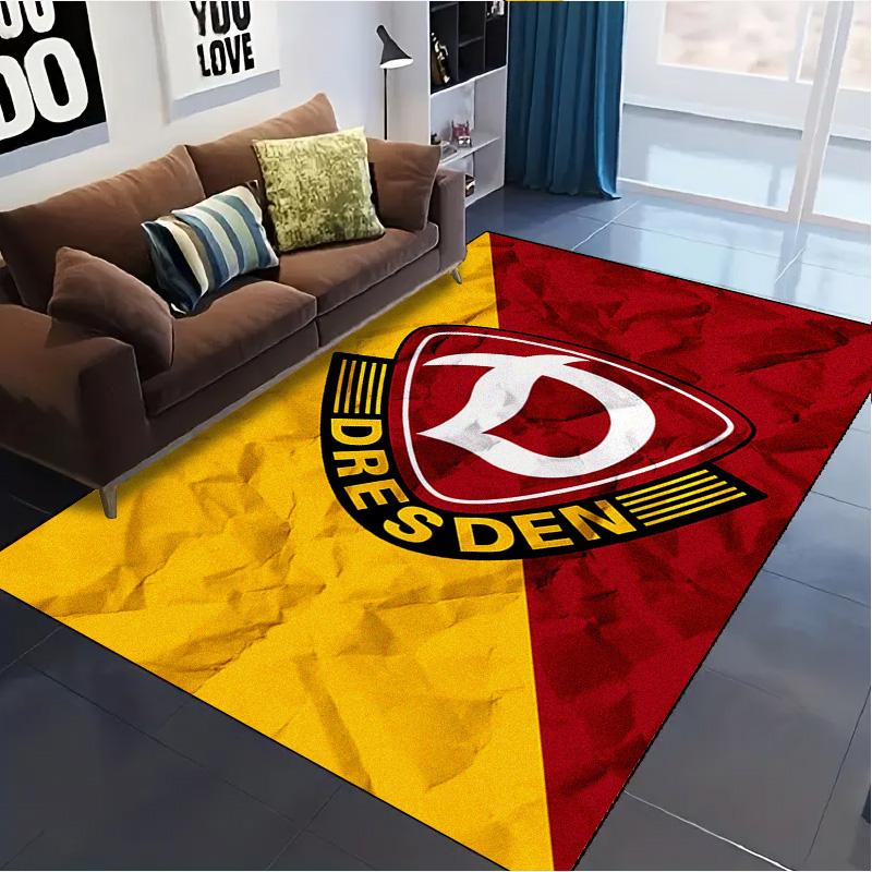 Alfombra SG Dynamo Dresden para Sala de Estar, Dormitorio, Decoración de Sofá del Hogar, Alfombrilla Antideslizante para Jugar Niños