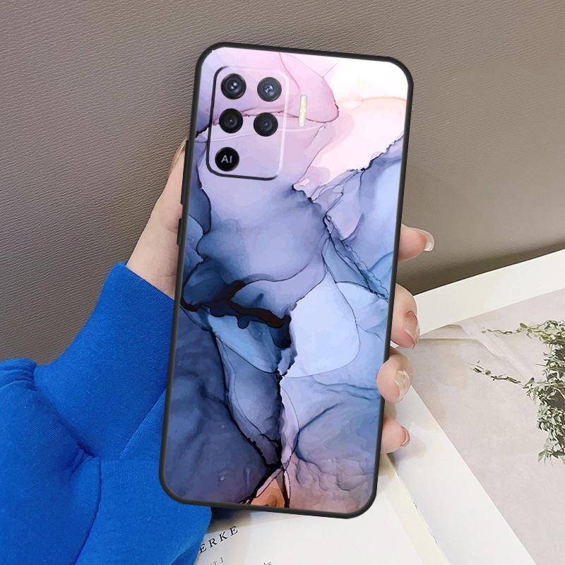 Beachy Pastel Abstract Painting Case For Oppo A76 A16 A96 A17 A18 A60 A80 A40 A38 A58 A78 A98 A94 A74 A54 A15 A57 A77 A5 Pro
