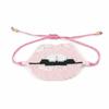 Fashion Beaded Bracelet Adjustable Lip Biting Bangle Cool Demon Eyes Hand Chain  Girl
