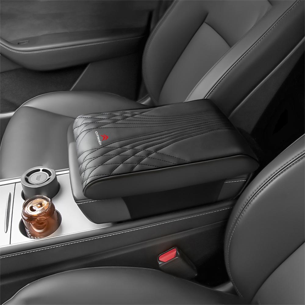 PU Leather Car Armrest Box Height Pad Auto Center Armrest Protective Cushion Support for Citroen C4 Picasso Xsara C5 Aircross