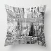 Modern Gray Black Abstract Geometric Cushion Cover Home Decor Pillow Cover Sofa Throw Pillow Cover