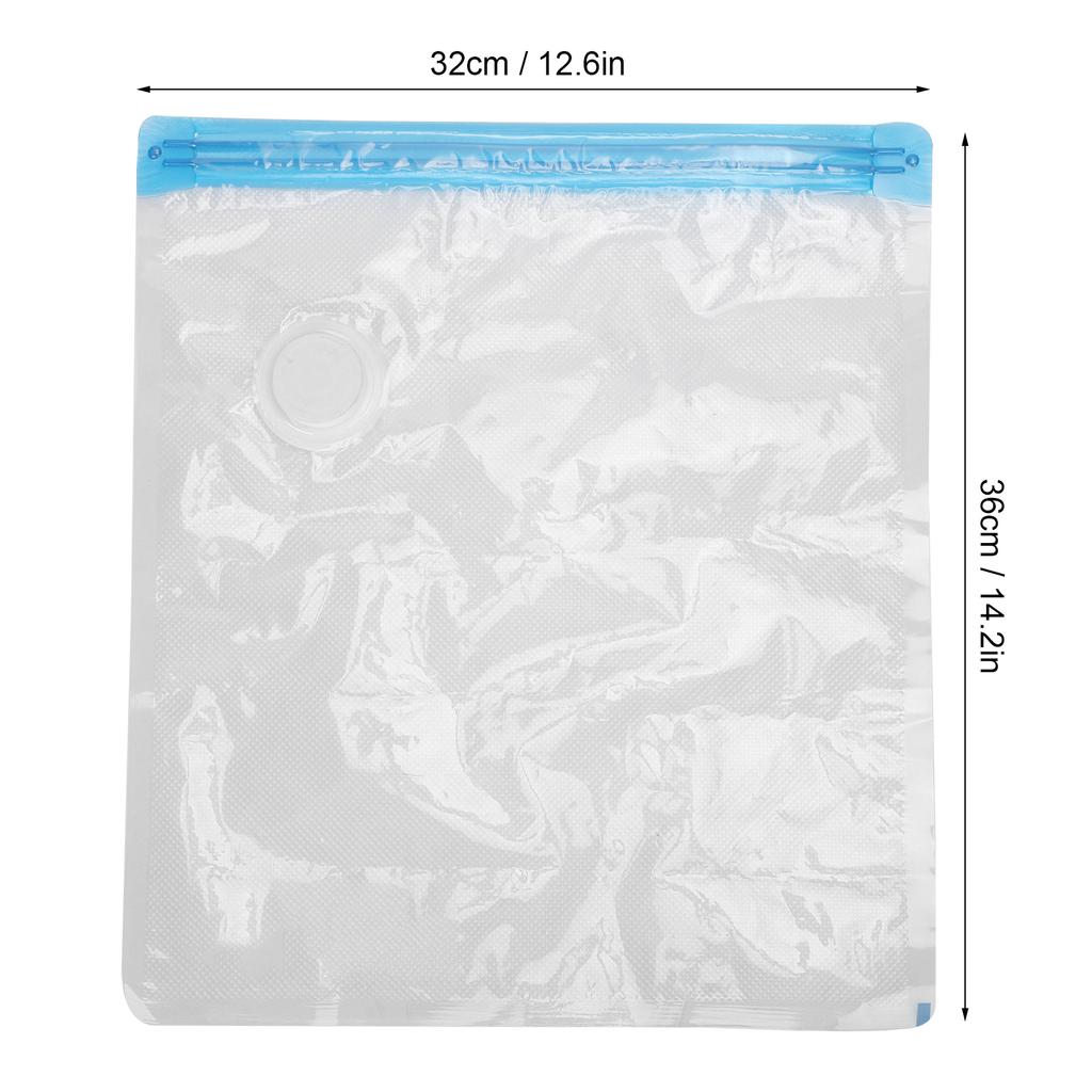 2Pcs Vacuum Storage Bag Space Saving Compressed Sealed Travel Bag with 3.5cm Thread Inlet