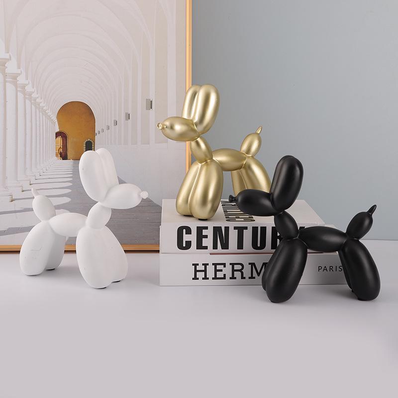Modern Balloon Dog Resin Ornament for Home Décor - Ideal for Living Room, Entrance, TV Cabinet, Wine Cabinet, or Bookshelf.