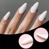 120 Pcs Press On Nails Solid Color False Nails Almond Full Cover Stick On Nails Artificial Nails Manicures Supplies