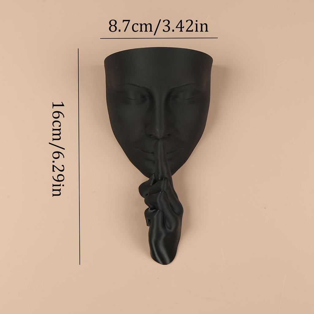 Odolný plastový květináč s obličejem a šrouby - Zábavná domácí dekorace