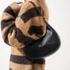 Chic Pu Leather Crescent Shoulder Bag For Women Trendy Street Style Medium Size Handbag