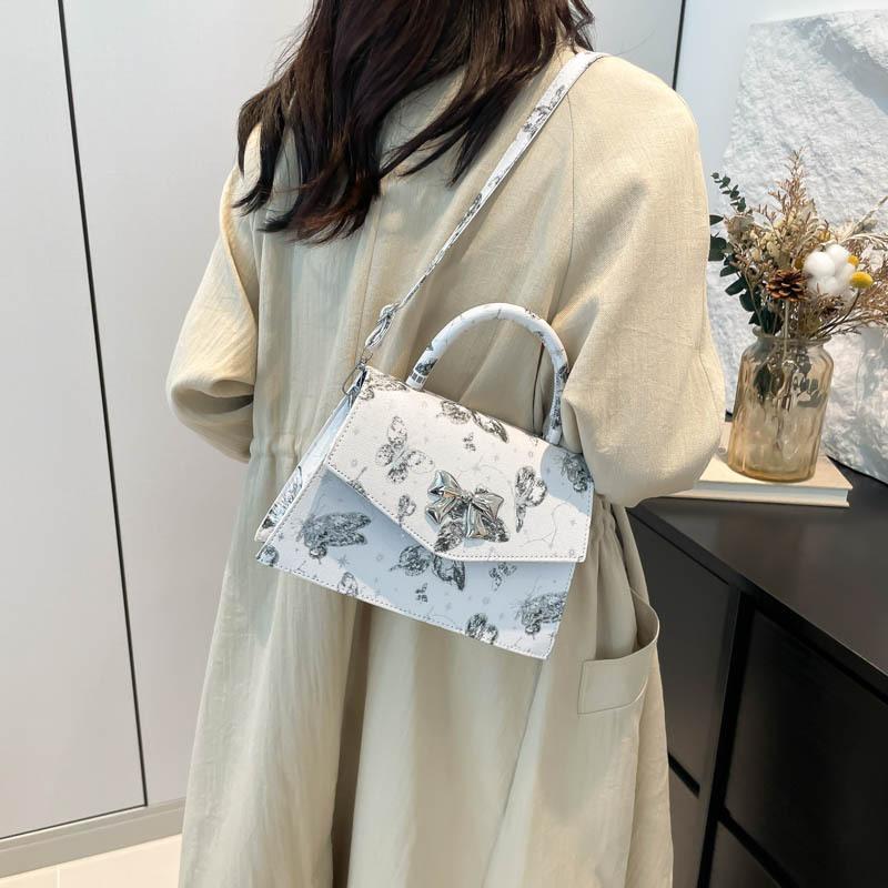 Simple Large-capacity Small Square Bag Women's Simple Fashion Bag Women's 2025 Summer Fashion Casual Retro Tote Bag