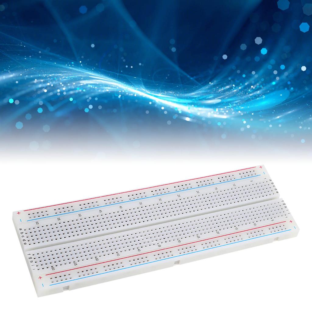 10Pcs Solderless Breadboard ABS 5.6x16.5x0.85cm 830 Points for Experiment Testing
