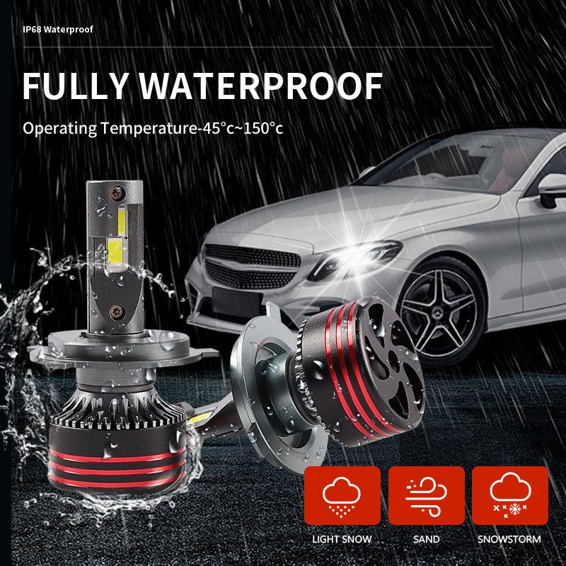 M8 Pro 120W 12000LM H7 LED Headlights Bulb H7 H8 H11 Car Headlight M8 LED Headlight Kit