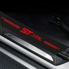 Rdxbt6 for Ford STline Carbon Fiber Car Rear Bumper Guard Protector Sticker Auto Accessory with Emblem Front Door Sill Threshold Cover