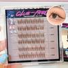 LuxeFlutter - Glue-free Natural Brown Multipack False Eyelashes Cluster