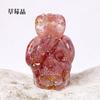 Natural Crystal Chips Resin Snake Wrapped Skull Ornament Halloween Bar Craft Decor